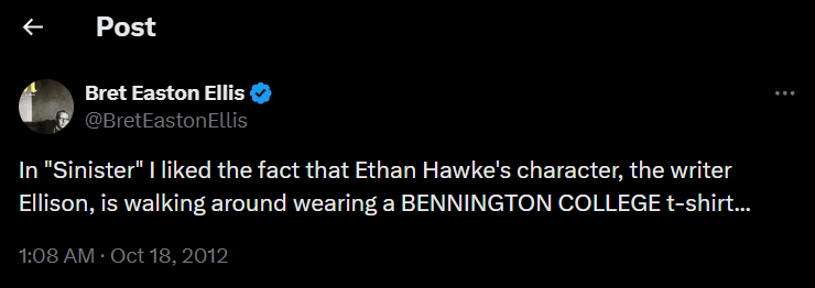 Ellis commented on O'Sullivan's work via Twitter.